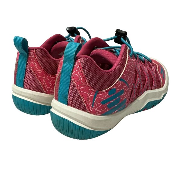 Kamik Scout Sneakers Little Girls Size 13 Pink Blue Mesh Pull Cord Hiking Shoes - Picture 15 of 15